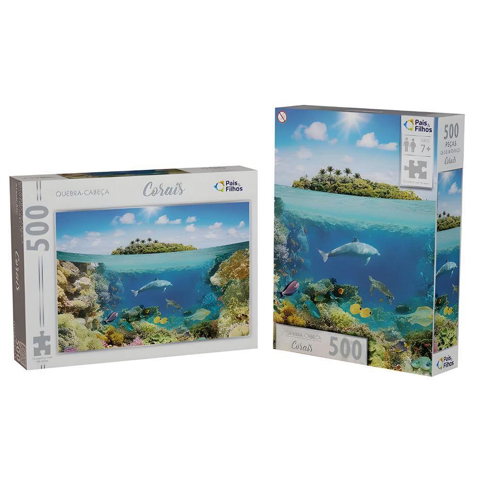 Puzzle Corais - 500 Peças - Pais E Filhos - 3