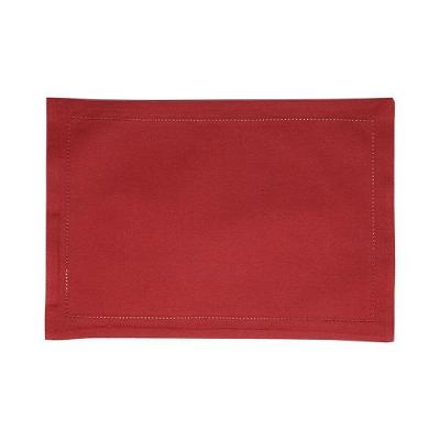 Jogo Americano Ponto Ajour Algodão Vermelho Wolff 45x33cm
