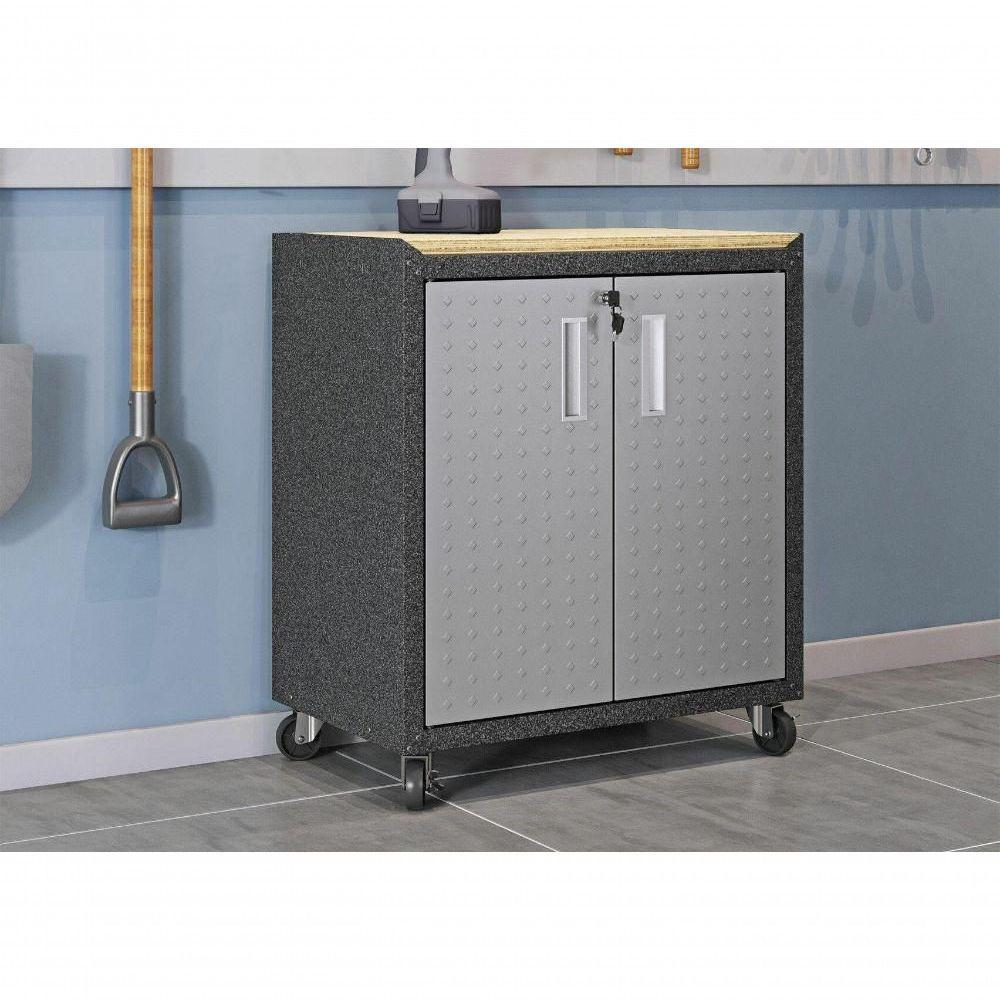 Balcão Multiúso Titanium Itatiaia - 2 Portas - Preto C/ Cinza - 4