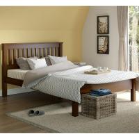 Cama De Casal Madeira Maciça Para Colchão 188 X 138cm Multimóveis Cr35240 Castanho Castanho - 4