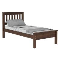 Cama De Solteiro Madeira Maciça Para Colchão 188 X 88cm Multimóveis Cr35241 Castanho Castanho - 1