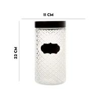 Kit 2 Pote Com Tampa Porta Mantimento Label Bon Gourmet M-g - 2