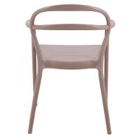 Cadeira Tramontina Sissi E Fibra De Vidro Com Encosto Vazado E Braços Camurça - 3