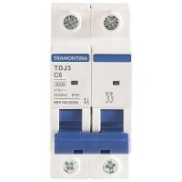 Minidisjuntor Tdj3ka 2 P 6 A Curva C Tramontina - 1