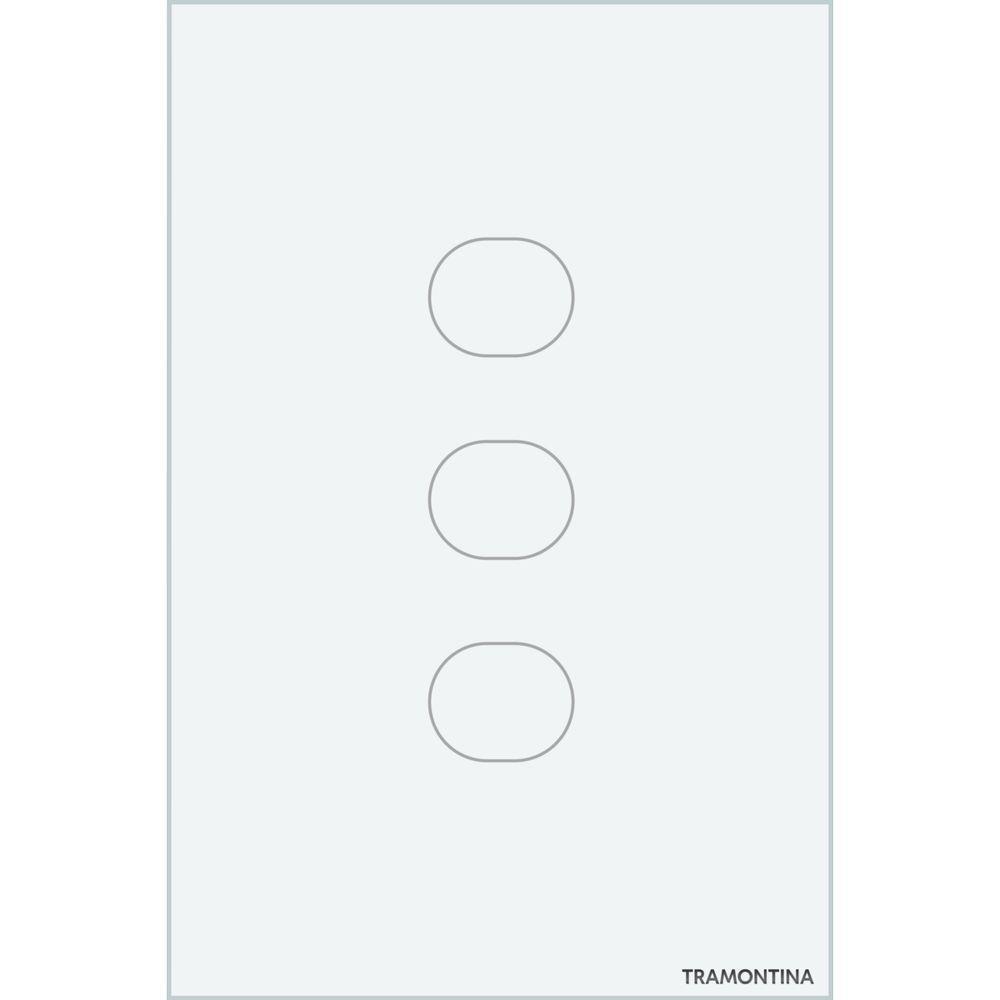 Interruptor Touch Smart Tramontina Branco Com 3 Canais - 1
