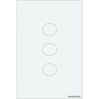Interruptor Touch Smart Tramontina Branco Com 3 Canais - 1