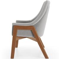 Kit 02 Poltronas Decorativa Sakura L02 Bouclê Cinza - 2