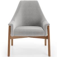 Kit 02 Poltronas Decorativa Sakura L02 Bouclê Cinza - 5