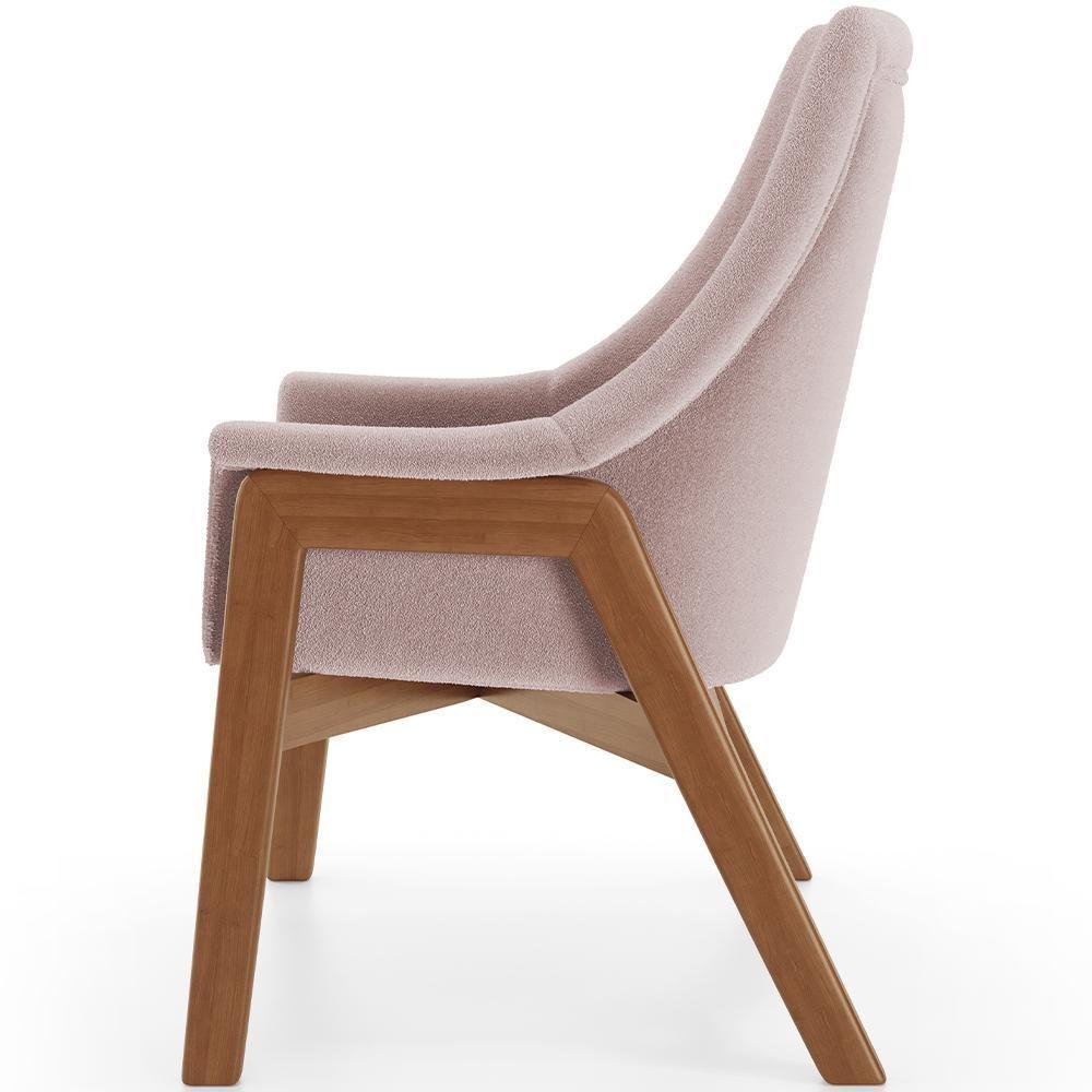 Kit 02 Poltronas Decorativa Sakura L02 Bouclê Rosê - 2