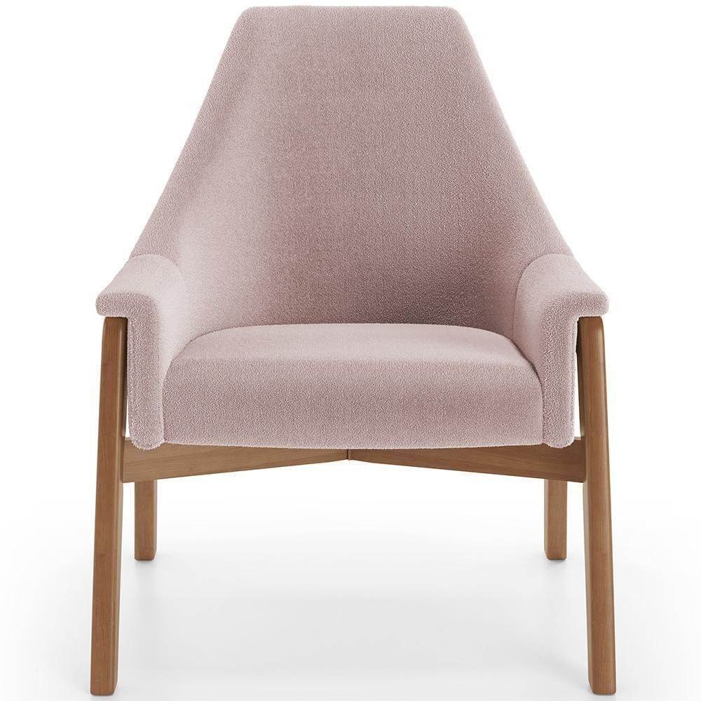 Kit 02 Poltronas Decorativa Sakura L02 Bouclê Rosê - 5