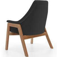 Kit 02 Poltronas Decorativa Sakura L02 Bouclê Preto