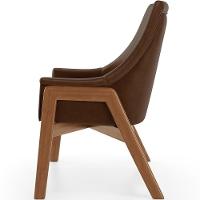 Kit 02 Poltronas Decorativa Sakura L02 Couríssimo Marrom