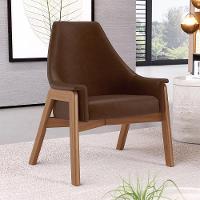 Kit 02 Poltronas Decorativa Sakura L02 Couríssimo Marrom - 5