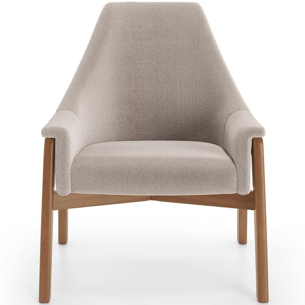 Poltrona Decorativa Sakura L02 Bouclê Creme - 2