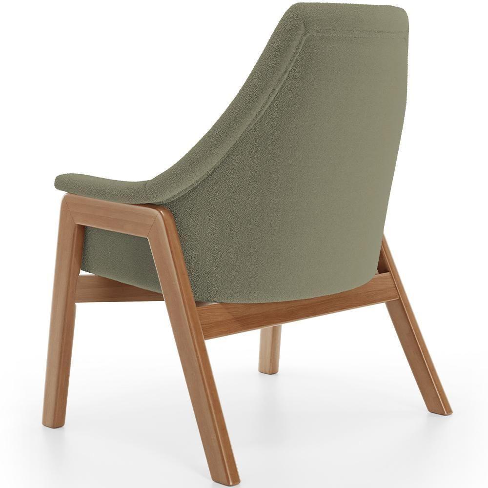 Kit 02 Poltronas Decorativa Sakura L02 Bouclê Oliva - 6