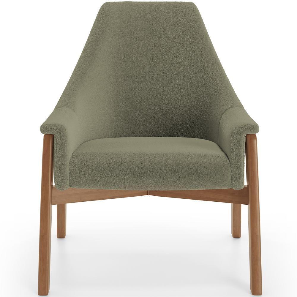 Kit 02 Poltronas Decorativa Sakura L02 Bouclê Oliva - 7