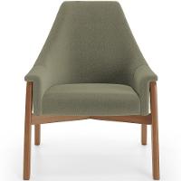 Kit 02 Poltronas Decorativa Sakura L02 Bouclê Oliva - 7