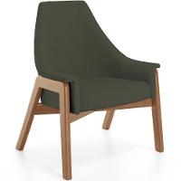 Poltrona Decorativa Sakura L02 Linho Verde Musgo - 1