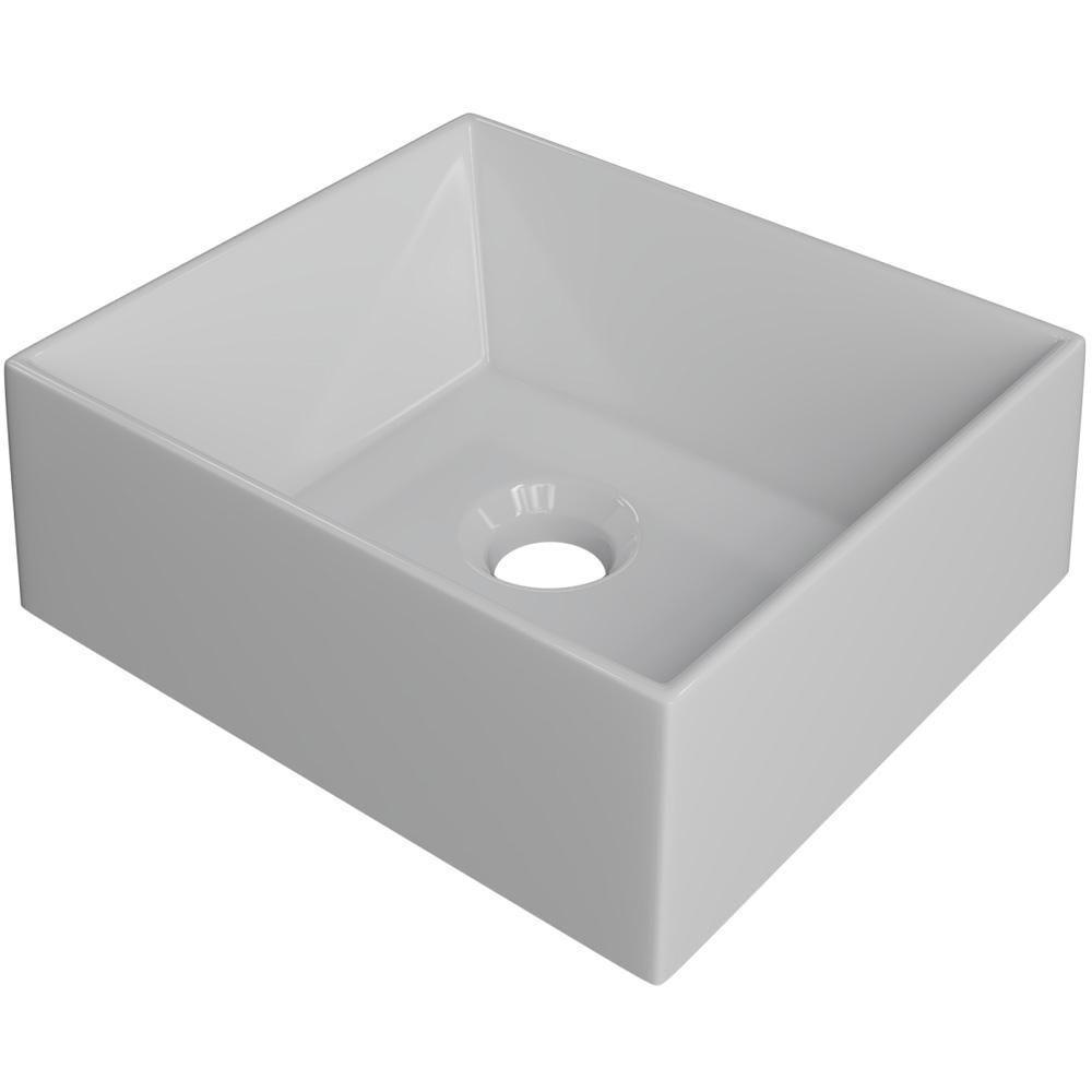 Cuba De Apoio Retangular Lavabo C01 Rt30w Branco - Lyam - 1