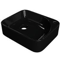Kit 02 Cubas De Apoio Retangular Lavabo Cross C01 Ro36w Preto - Lyam - 5