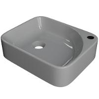 Cuba De Apoio Retangular Lavabo Cross C01 Ro36w Cinza - Lyam - 1