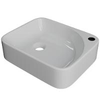 Kit 02 Cubas De Apoio Retangular Lavabo Cross C01 Ro36w Branco - Lyam - 5