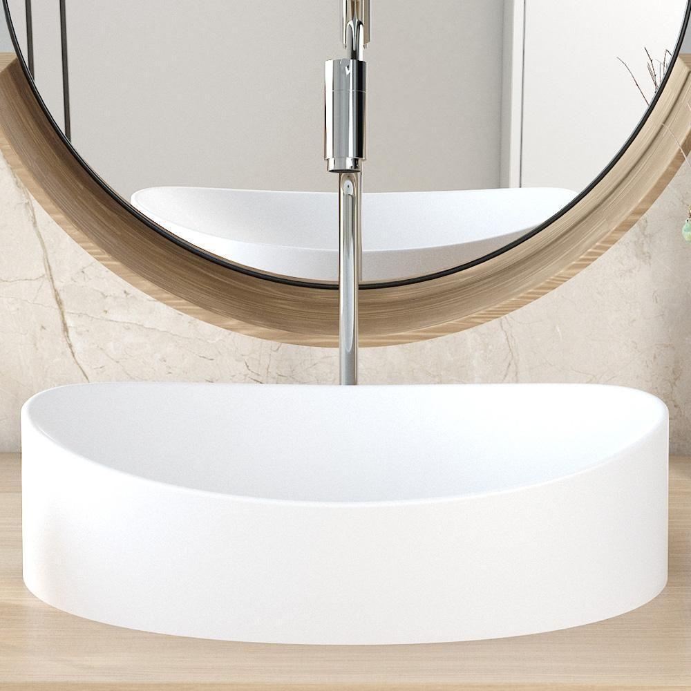 Cuba De Apoio Canoa Lavabo C01 Bc47w Branco Matte Fosca - Lyam - 3