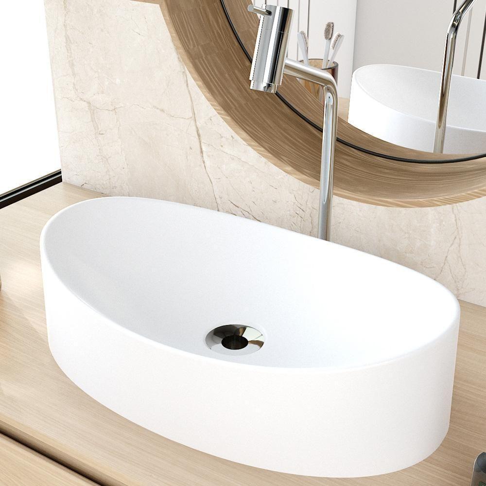 Cuba De Apoio Canoa Lavabo C01 Bc47w Branco Matte Fosca - Lyam - 4