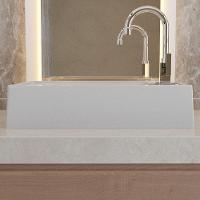 Cuba De Apoio Retangular Lavabo Roma C01 Rl545w Cinza - Lyam