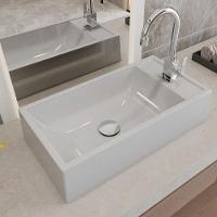 Cuba De Apoio Retangular Lavabo Roma C01 Rl545w Cinza - Lyam - 5