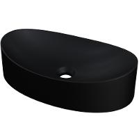 Kit 02 Cubas De Apoio Canoa Lavabo C01 Bc47w Preto Matte Fosca - Lyam - 5