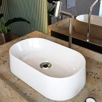 Cuba De Apoio Oval Lavabo Laila C01 O42w Branco - Lyam - 5