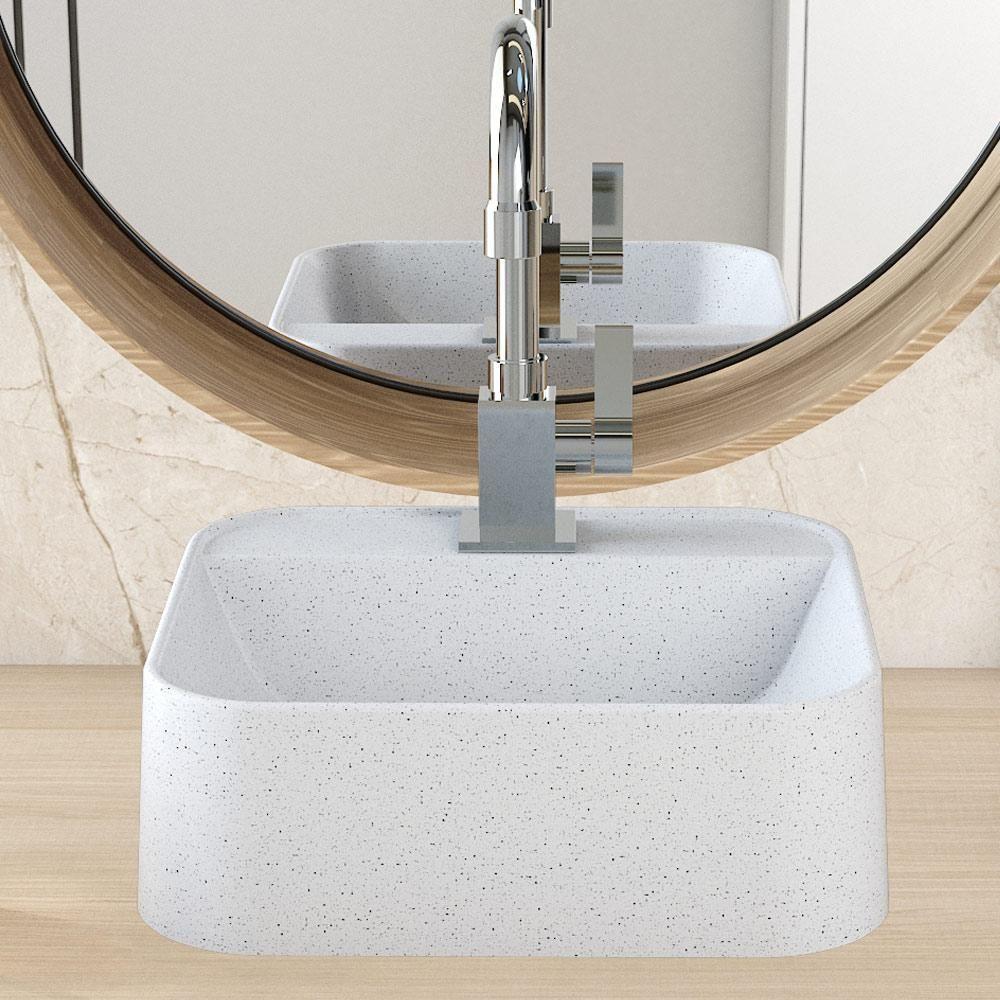 Cuba De Apoio Quadrada Lavabo C01 Qa31w Branco Granit - Lyam - 4