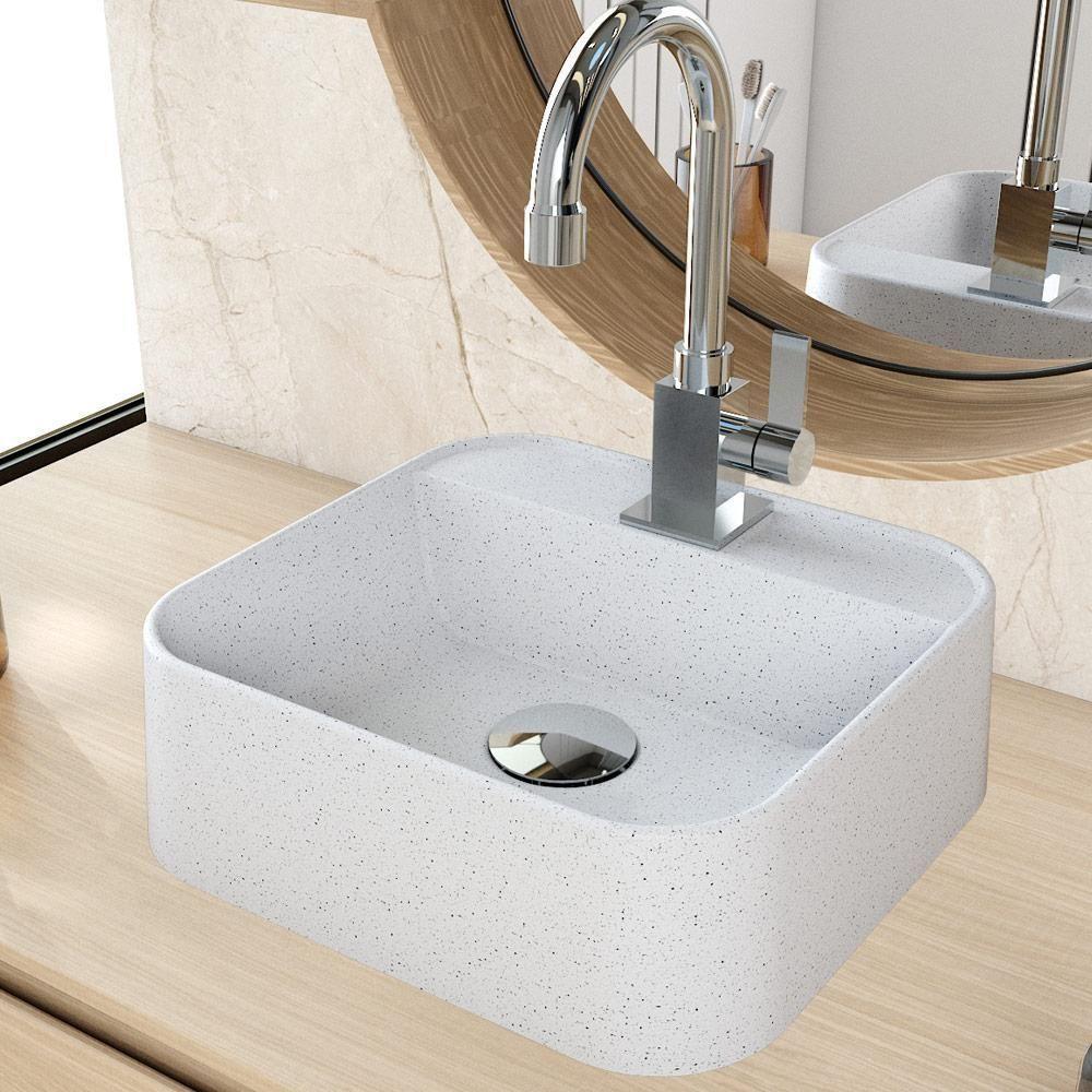 Cuba De Apoio Quadrada Lavabo C01 Qa31w Branco Granit - Lyam - 5