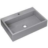 Kit 02 Cubas De Apoio Retangular Lavabo Florenza C01 Rt55w Cinza - Lyam - 5