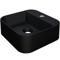 Kit 02 Cubas De Apoio Quadrada Lavabo C01 Qa31w Preto Matte Fosca - Lyam - 5