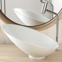 Cuba De Apoio Meia Lua Lavabo C01 Bm38w Cinza Matte Fosca - Lyam