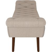 Kit Cabeceira Cama Box Casal 160cm Madrid Com Puff Recamier Santorini Linho Creme - 5