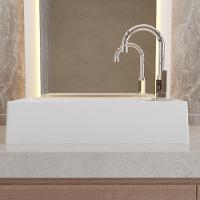 Cuba De Apoio Retangular Lavabo Roma C01 Rl545w Branco - Lyam - 5