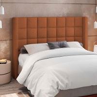 Cabeceira Cama Box Casal 160cm P05 Paris Bouclê Terracota - 5