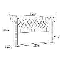 Cabeceira Cama Box Casal 140cm Sofia Bouclê Bege - 5