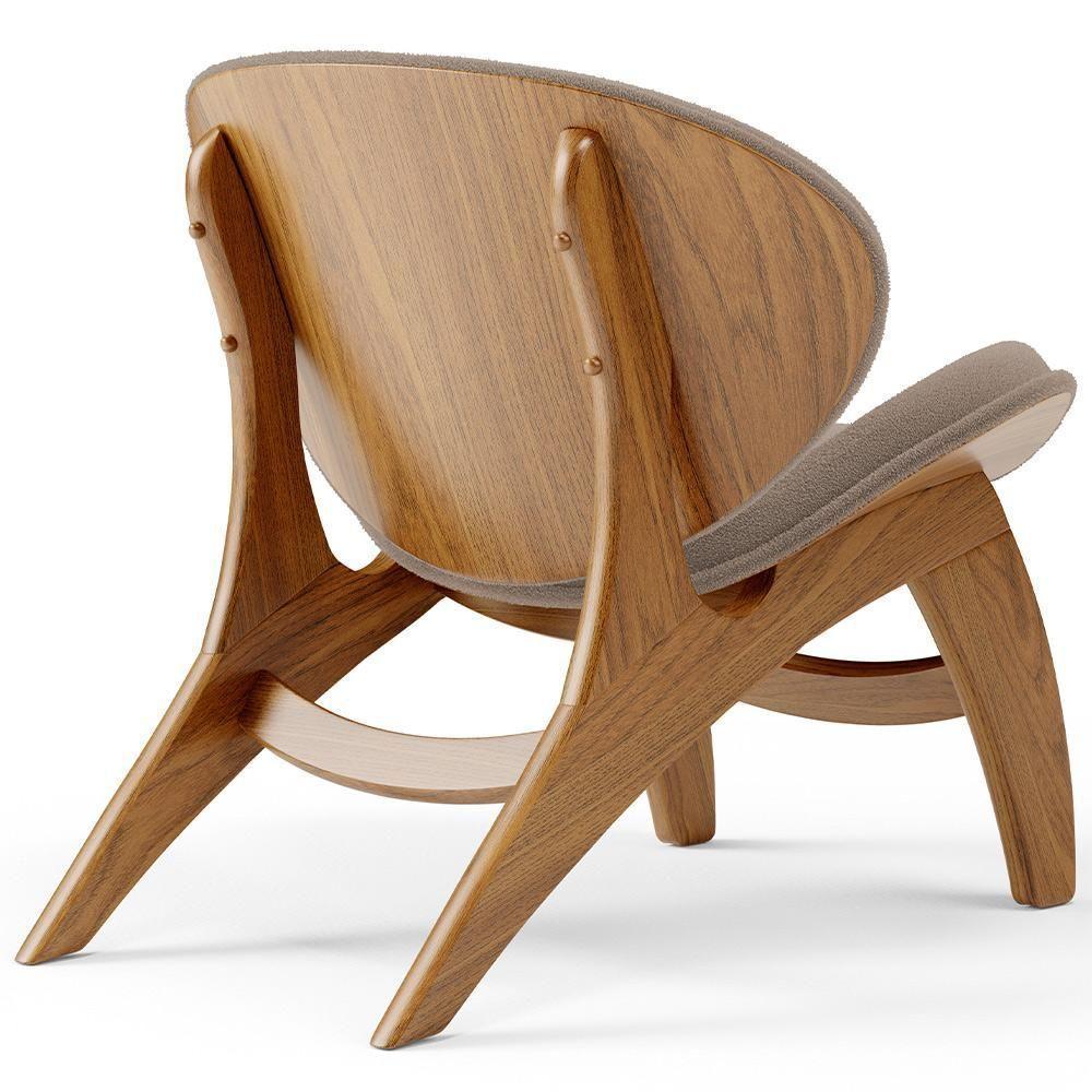 Kit 4 Poltronas Decorativa Orgânica Sala Living Kadosh L02 Bouclê Bege - 4