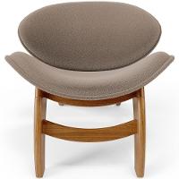 Kit 4 Poltronas Decorativa Orgânica Sala Living Kadosh L02 Bouclê Bege - 5