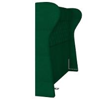 Kit Cabeceira Cama Box Casal 160cm Madrid Com Puff Recamier Santorini Bouclê Verde - 2