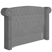 Cabeceira Cama Box Casal 140cm Sofia Bouclê Cinza - 2