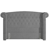 Cabeceira Cama Box Casal 140cm Sofia Bouclê Cinza