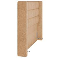 Kit Cabeceira Cama Box Paris 160cm Com Puff Recamier Itália P05 Bouclê Mostarda - 2