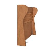 Kit Cabeceira Cama Box Casal 140cm Madrid Com Puff Recamier Santorini Couríssimo Whisky - 2