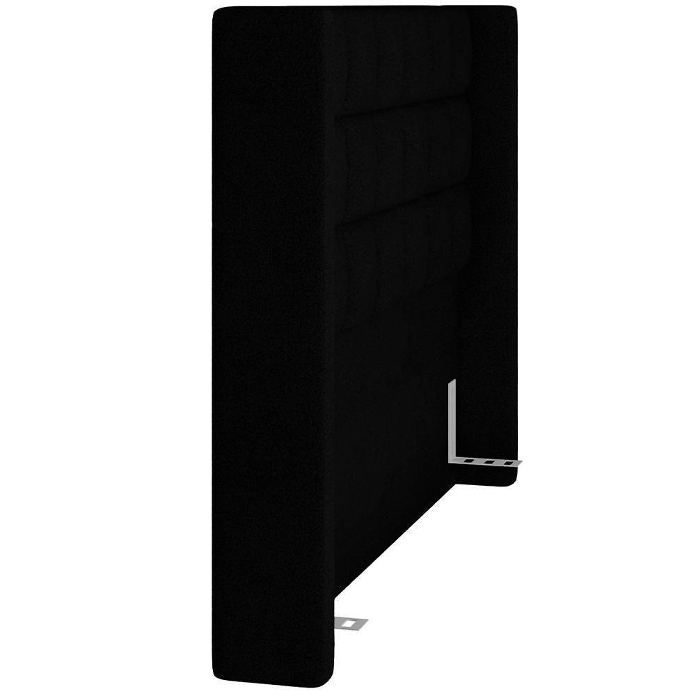 Cabeceira Cama Box Casal 160cm Paris Bouclê Preto - 2