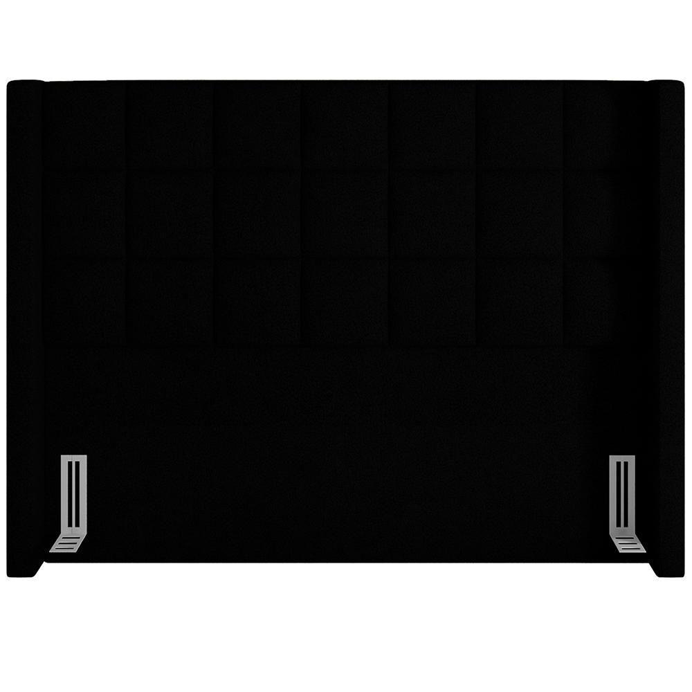 Cabeceira Cama Box Casal 160cm Paris Bouclê Preto - 4